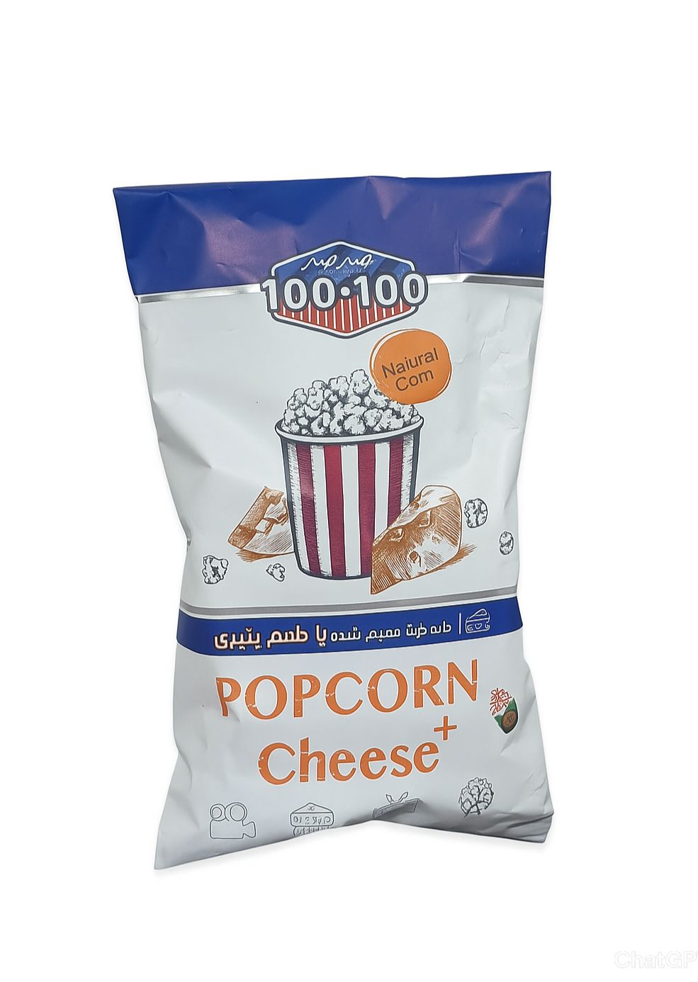 پاپ کورن 65گرمی پنیری
